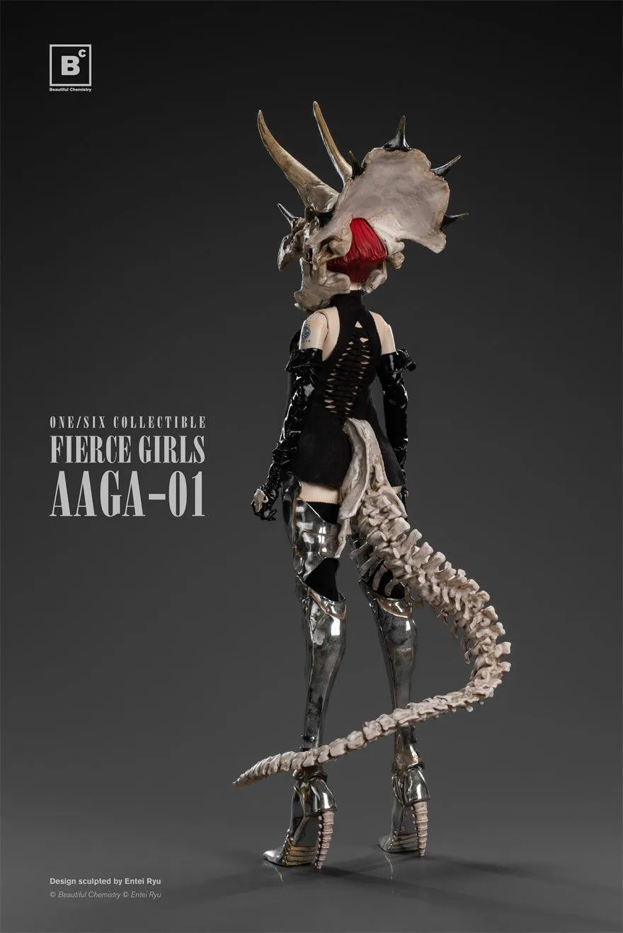 1:6 Bone Girl Fierce Girls Triceratops Action Figure