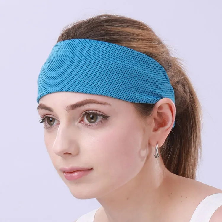 3 PCS Cold Feeling Sports Hairband Fitness Sweat-absorbing Belt(824 Sky Blue)