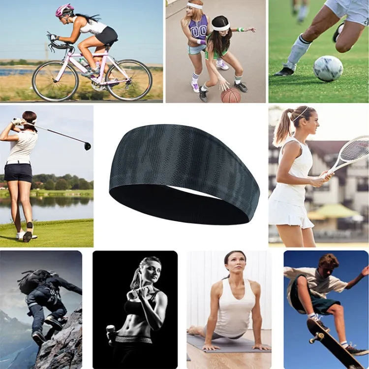 Absorbent Cycling Yoga Sport Sweat Headband Men Sweatband For Men and Women Yoga Hair Bands Head Sweat Bands Sports Safety(Camo)