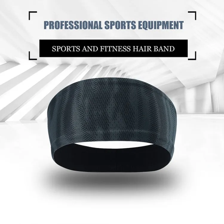 Absorbent Cycling Yoga Sport Sweat Headband Men Sweatband For Men and Women Yoga Hair Bands Head Sweat Bands Sports Safety(Light Grey)