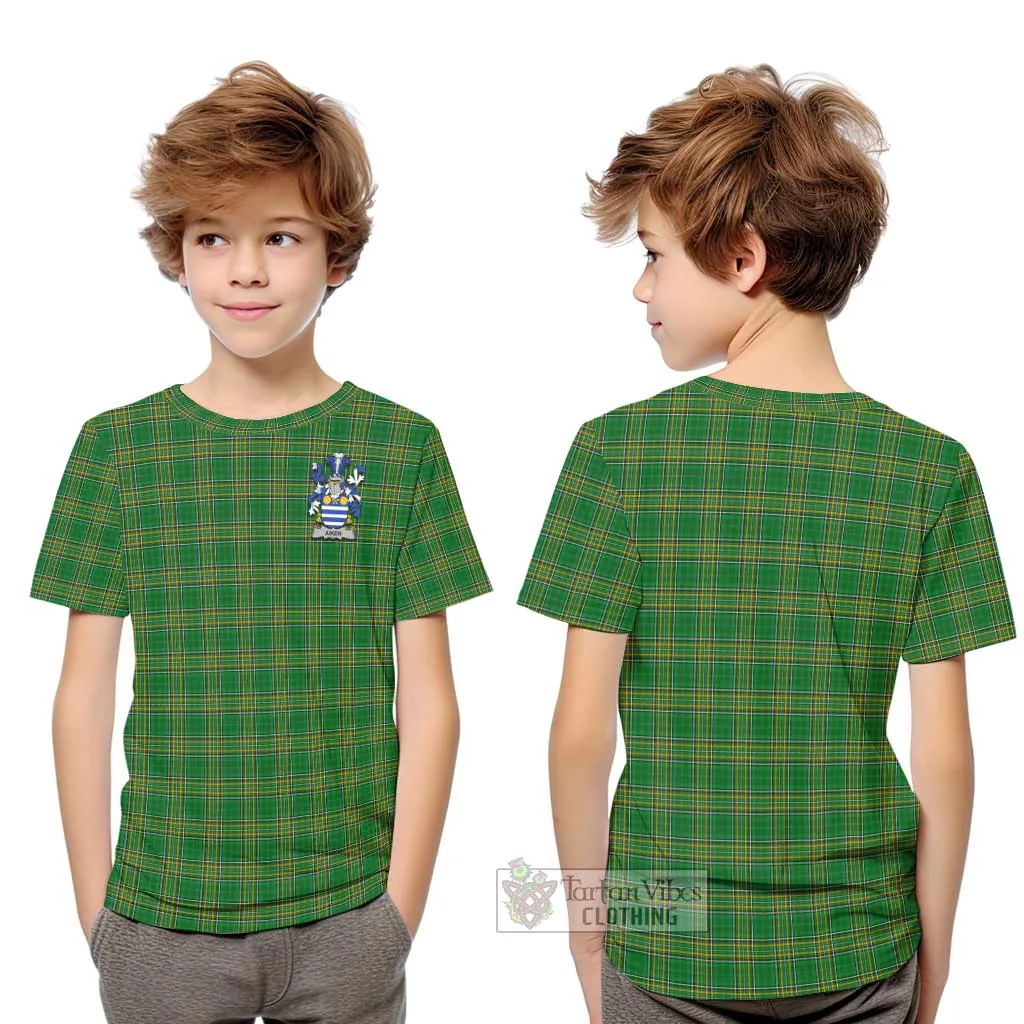 Aiken Irish Clan Kid T-Shirt with Coat of Arms