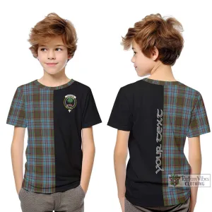 Anderson Tartan Kid T-Shirt with Family Crest and Half Of Me Style