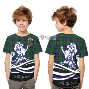 Armstrong Tartan Kid T-Shirt with Alba Gu Brath Regal Lion Emblem