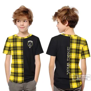 Barclay Dress Modern Tartan Kid T-Shirt with Family Crest and Half Of Me Style