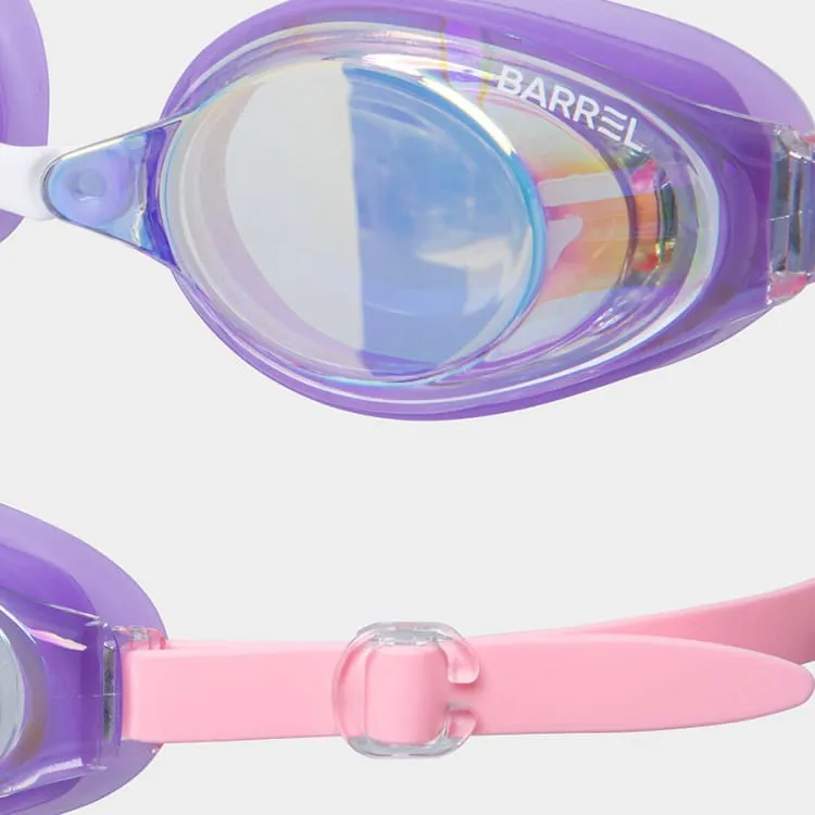 Barrel Training Mirror Swim Goggles-AURORA/PINK