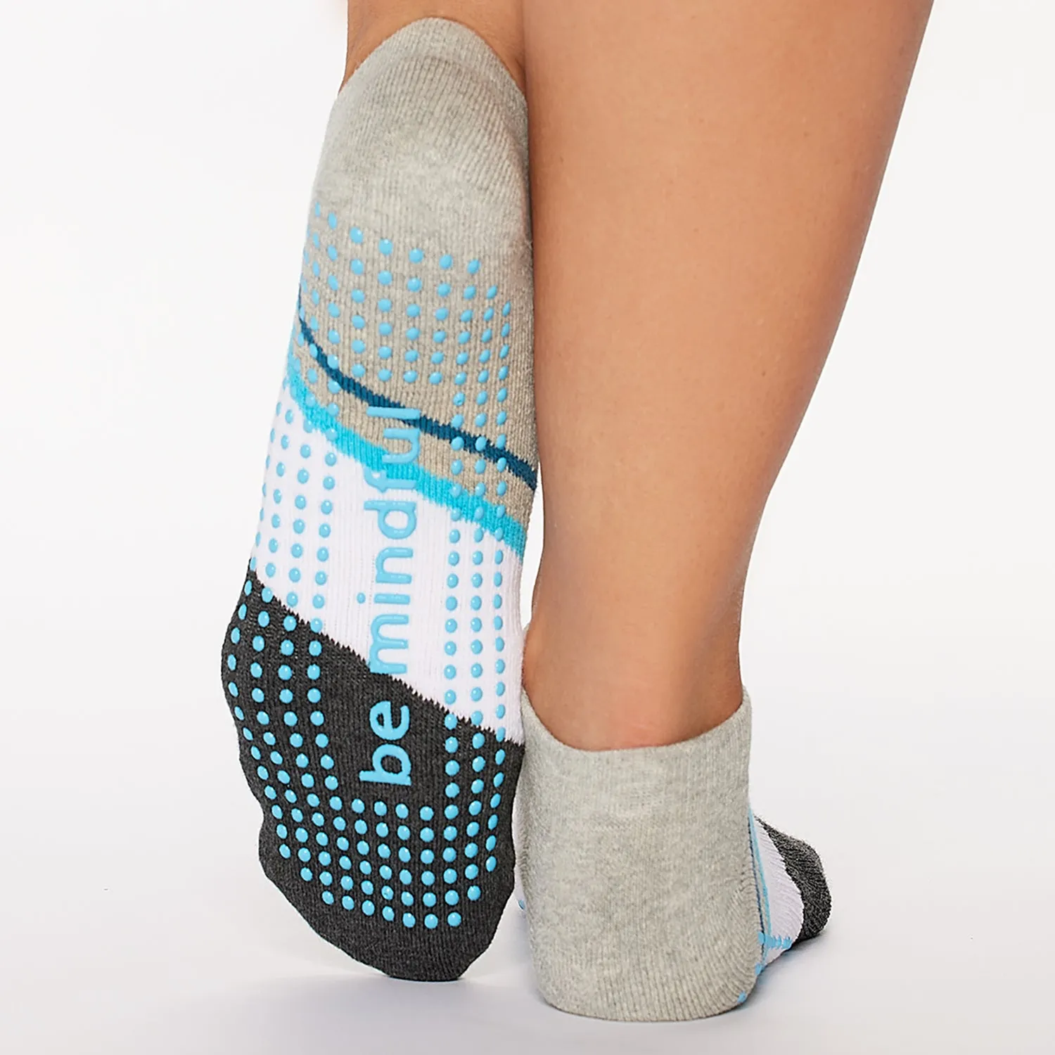 Be Mindful Laila Grip Socks (Island)