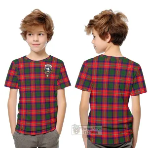 Belshes Tartan Kid T-Shirt with Family Crest