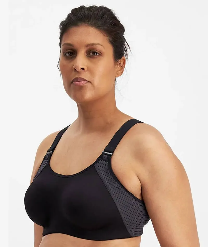 Berlei Pro Elite Contour Crop Sports Bra - Black