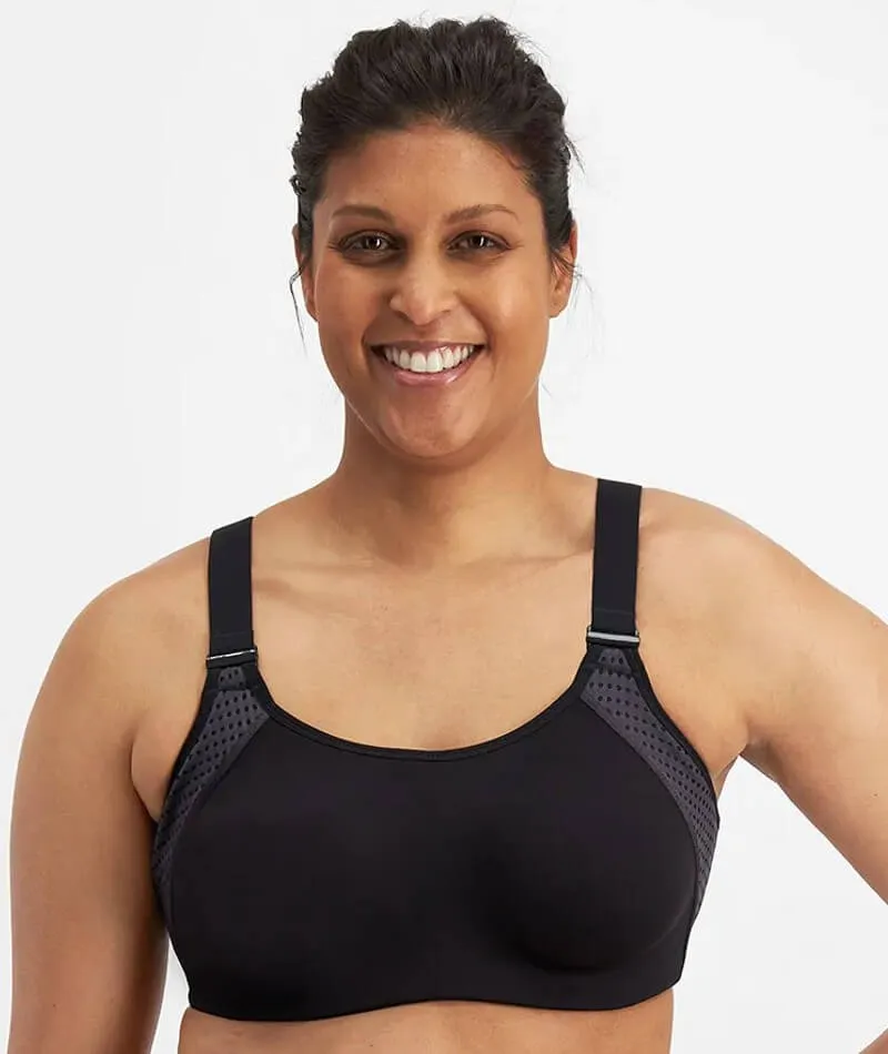 Berlei Pro Elite Contour Crop Sports Bra - Black