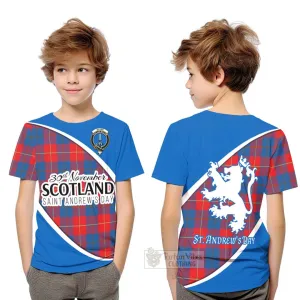 Blane Family Crest Tartan Kid T-Shirt Celebrate Saint Andrew's Day in Style