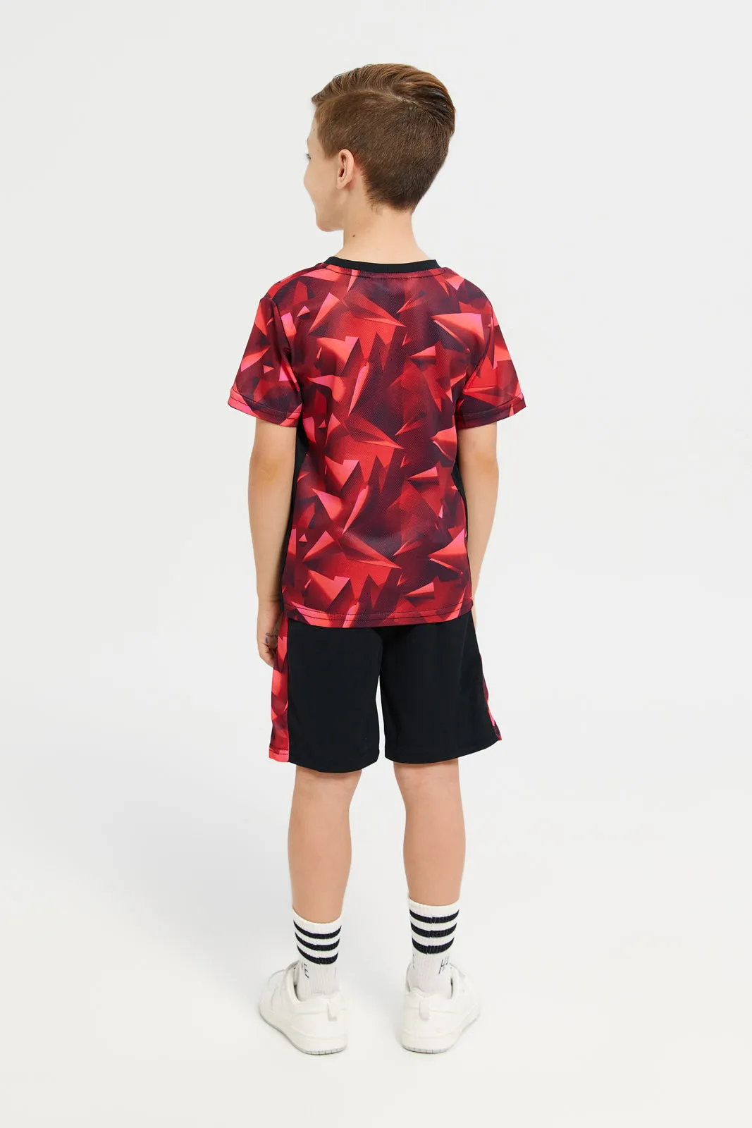 Boys Black And Red Active Set (2 Piece)