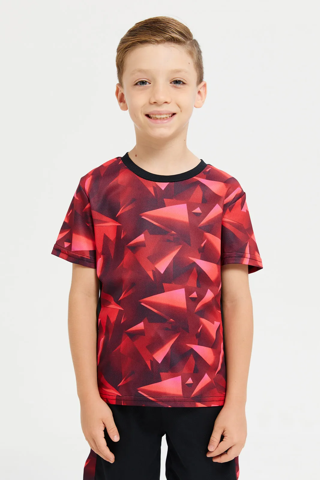 Boys Black And Red Active Set (2 Piece)