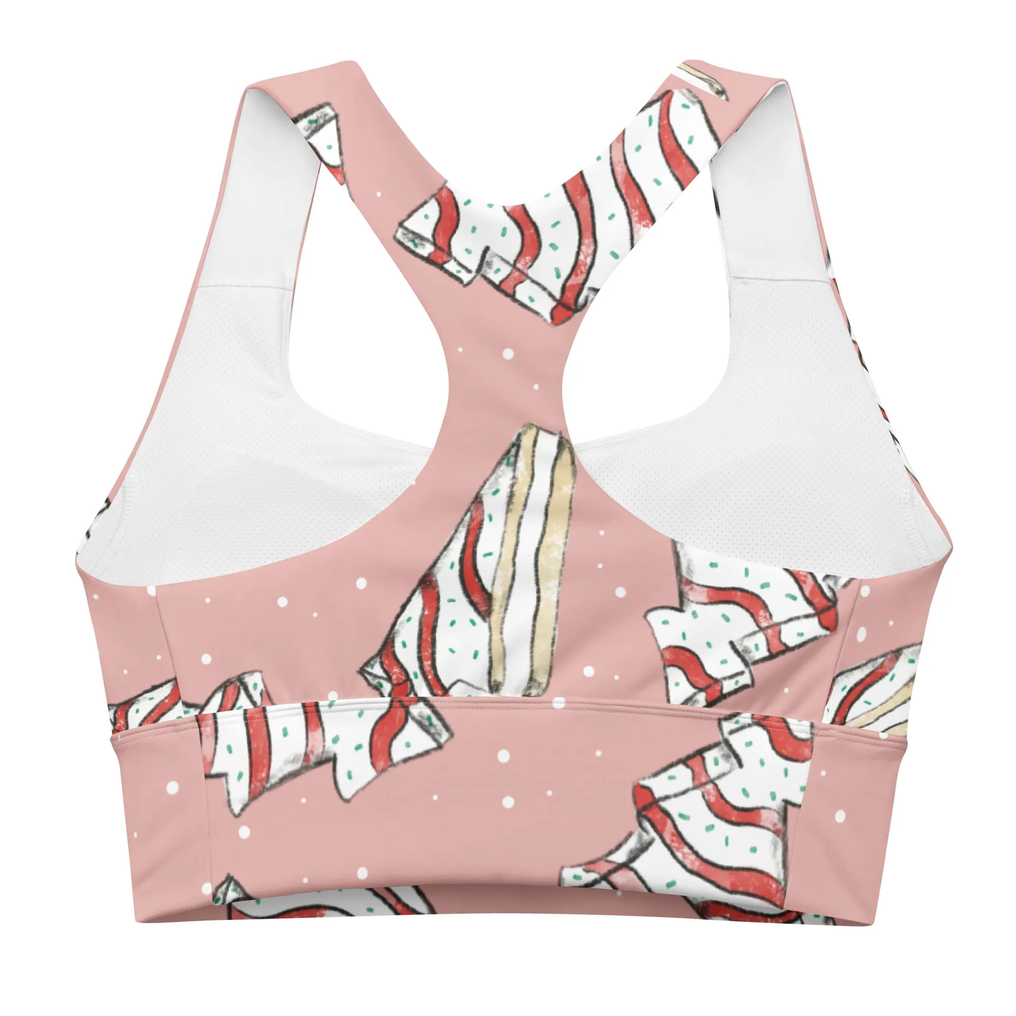 Christmas Cakes Longline sports bra