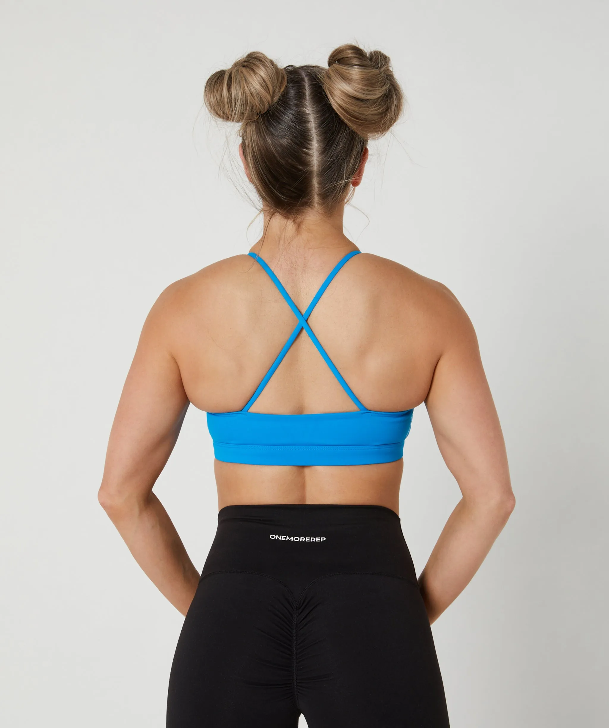 Core Strappy Sports Bra Blue Raspberry