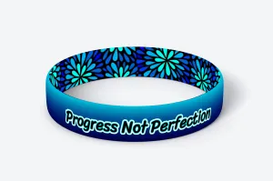 Daily Reminder Motivational Wristbands - Progress Not Perfection