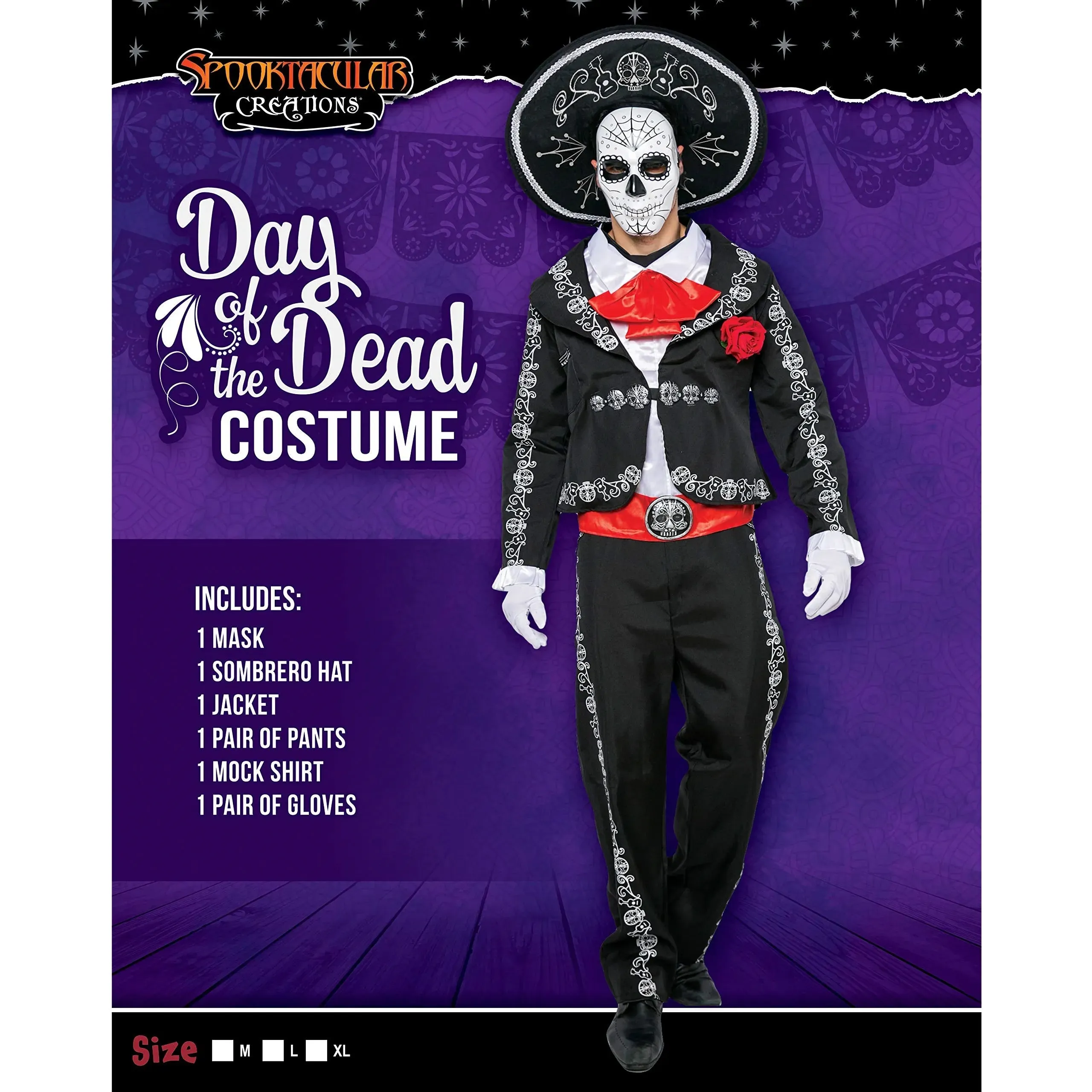 Day of the Dead Costume Set - Adult