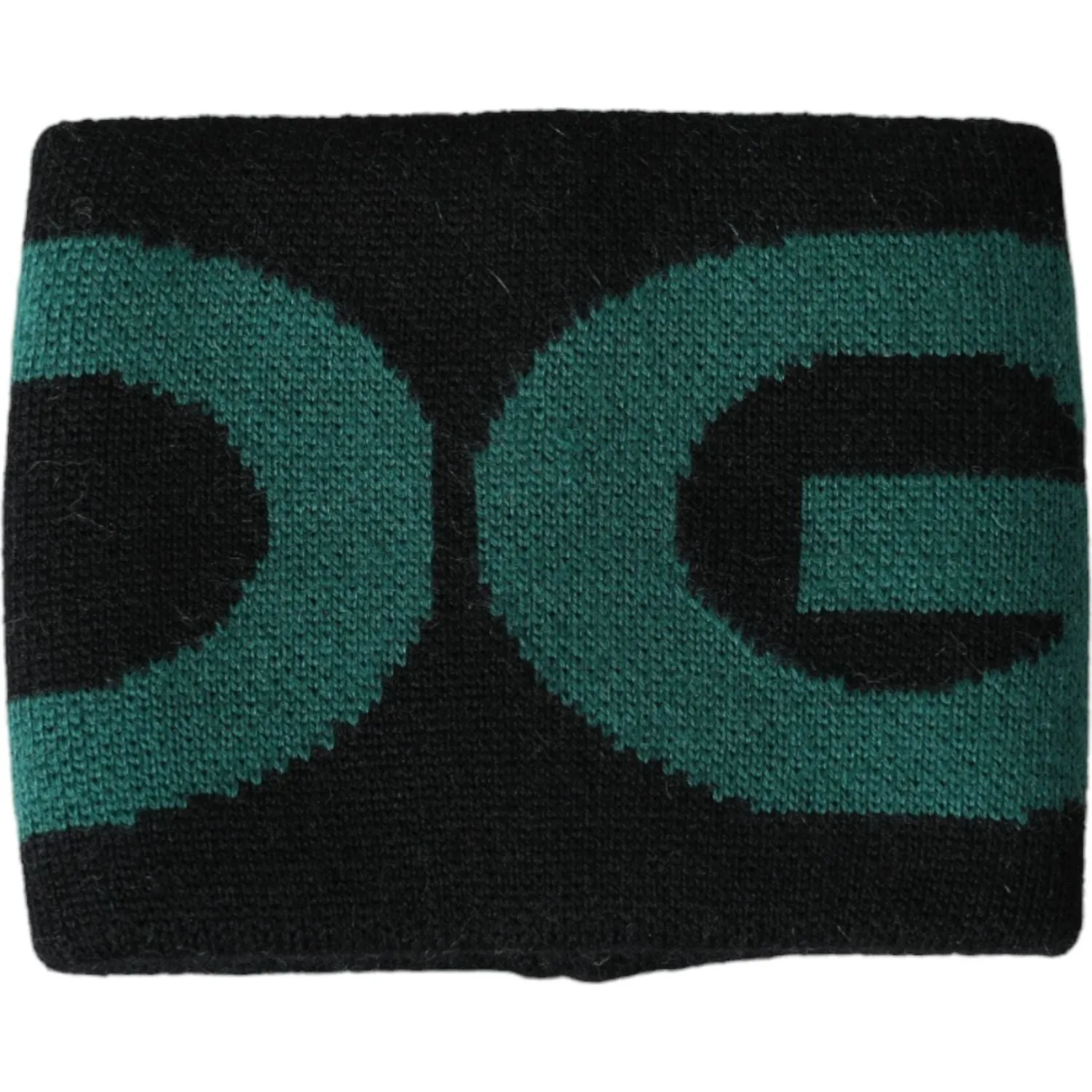 Dolce & Gabbana Black Green Wool Logo #DGMILLENNIALS Wristband