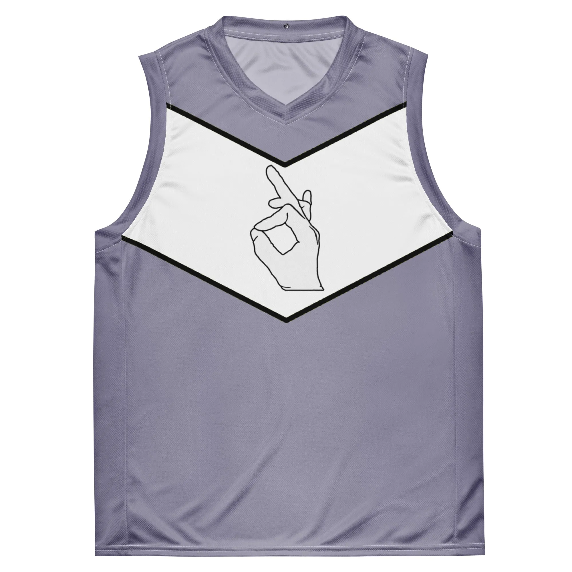 DTI Grey Lavendar Recycled unisex basketball jersey