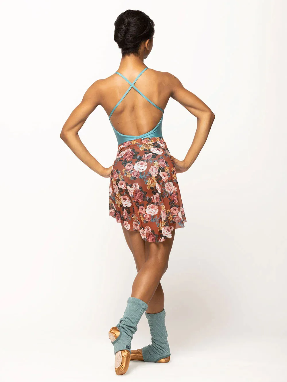 Elevé Dancewear | Mid High-Low Wrap Skirt | Picante Mesh