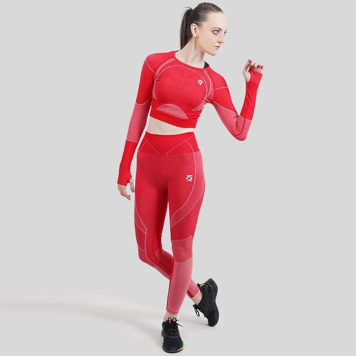 Galvanize Seamless Leggings (Red)