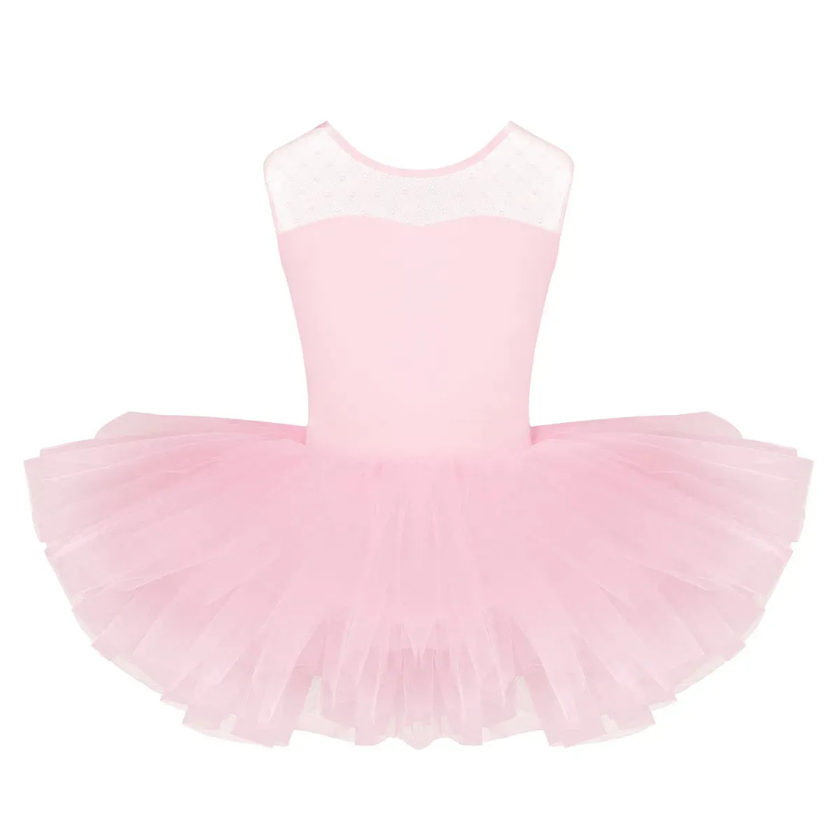 Girls Ballet Dress Stretch U-shaped Back Ballet Dance Gymnastics Leotard Tutu