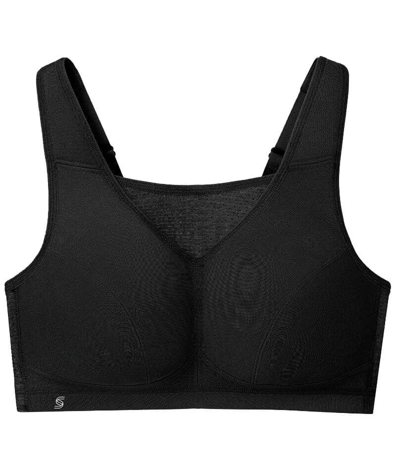 Glamorise No-Bounce Camisole Elite Wire-Free Sports Bra - Black