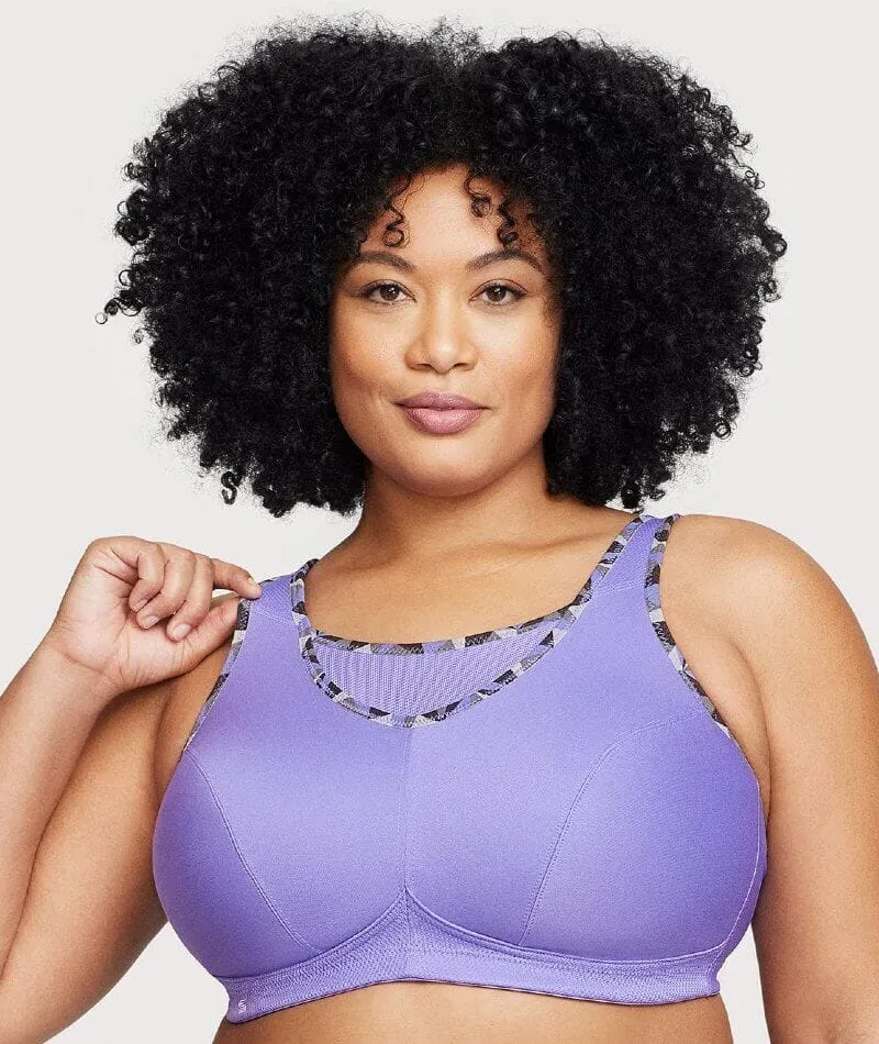 Glamorise No-Bounce Camisole Wire-Free Sports Bra - Purple