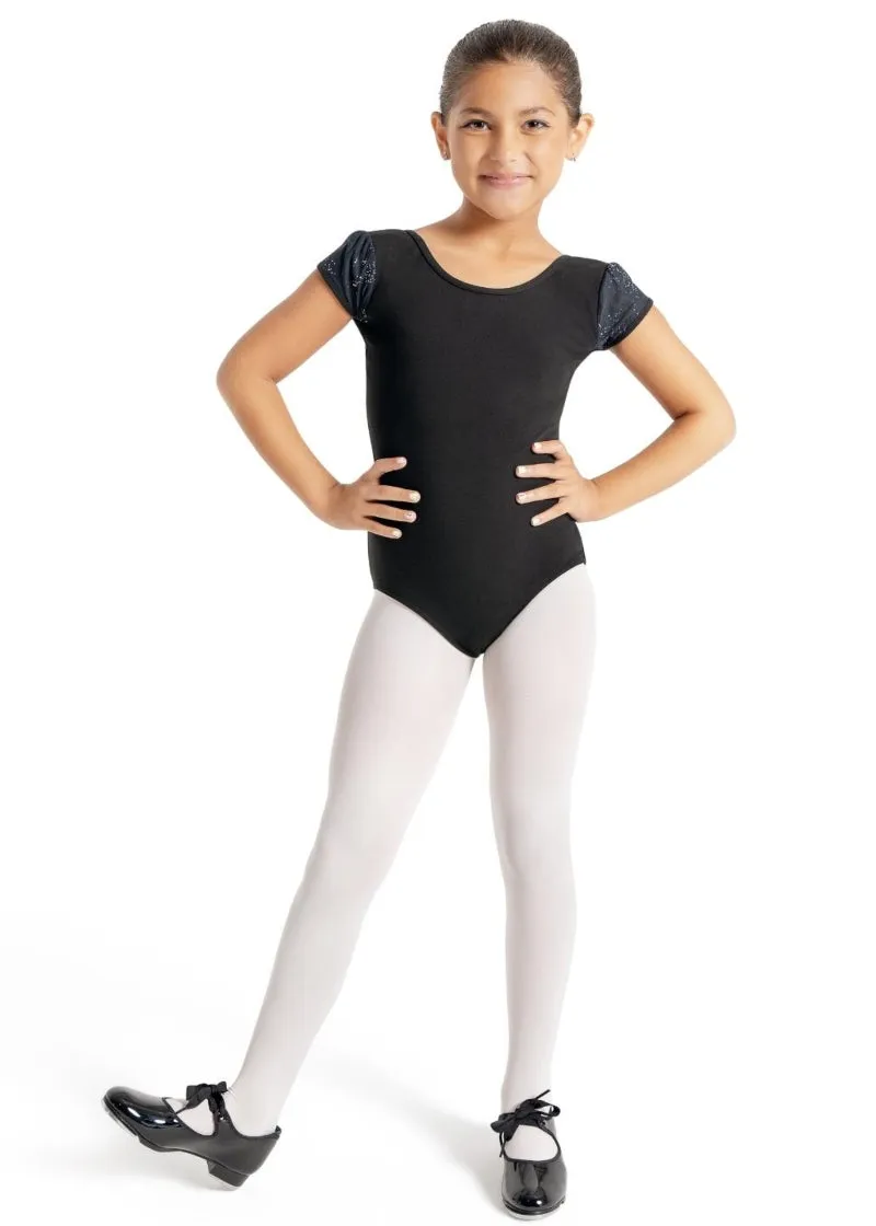 Glitter Glam Youth Puff Sleeve Leotard