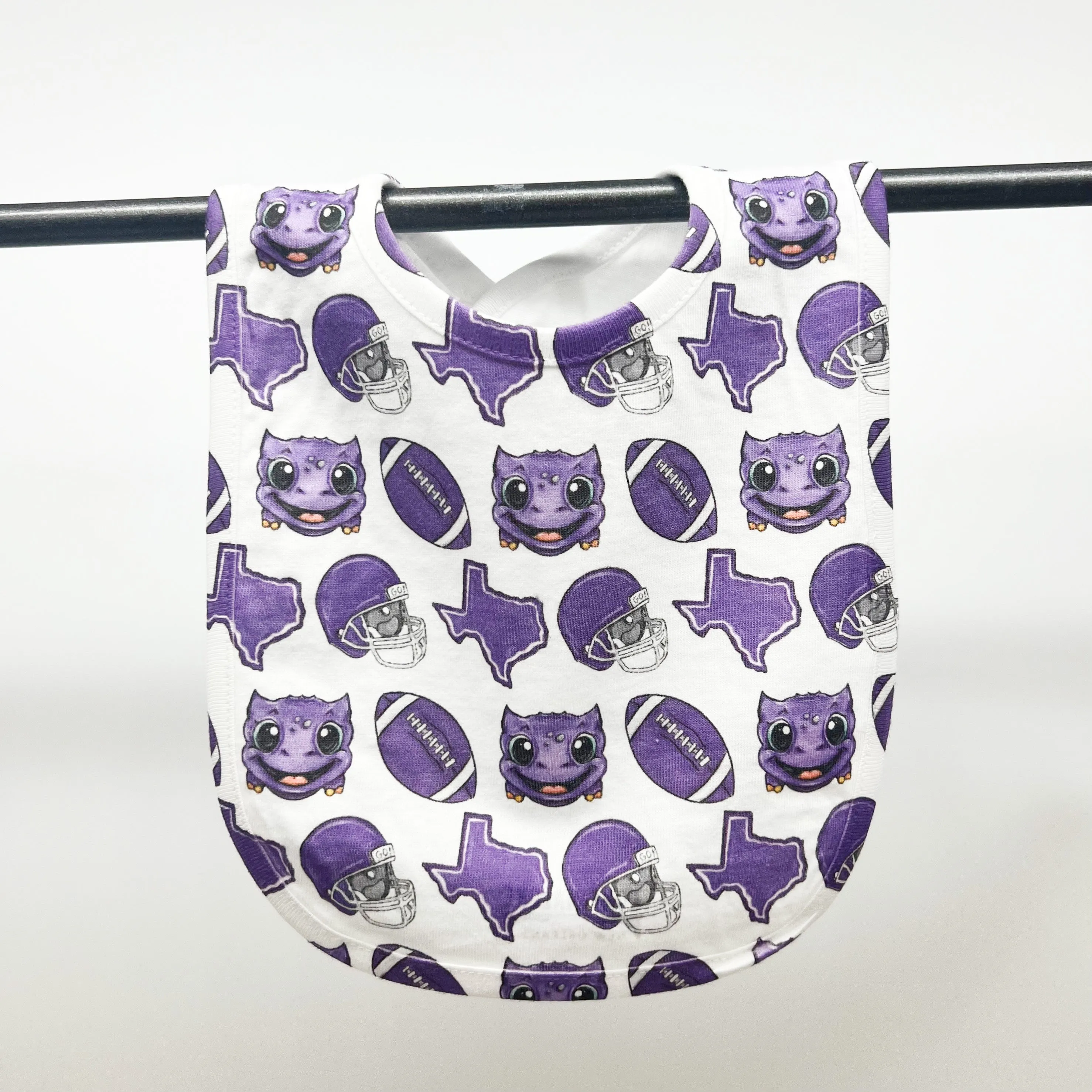 Horned Frog Football Bib- ONLINE EXCLUSIVE