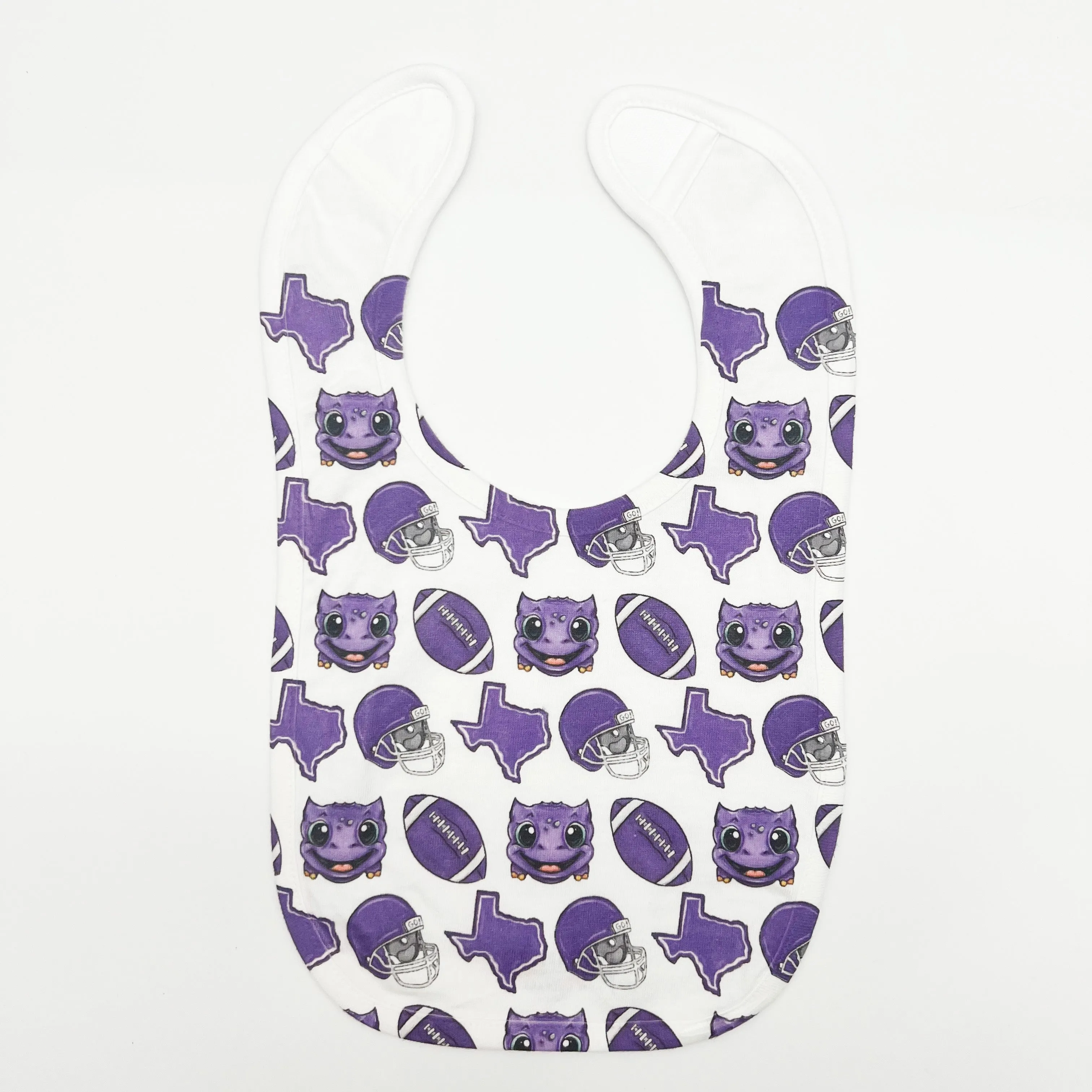 Horned Frog Football Bib- ONLINE EXCLUSIVE