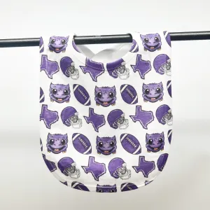 Horned Frog Football Bib- ONLINE EXCLUSIVE