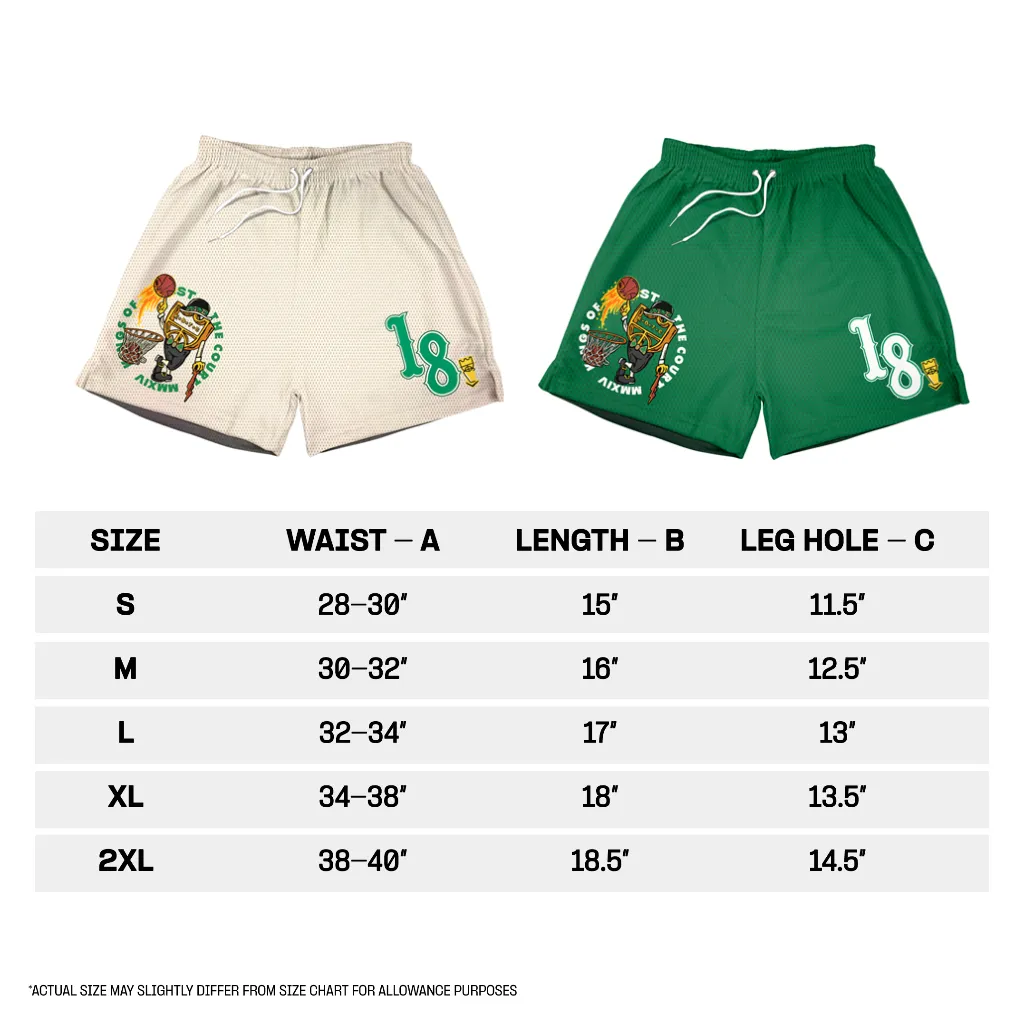 KOTC Beantown Basketball Shorts - Cream