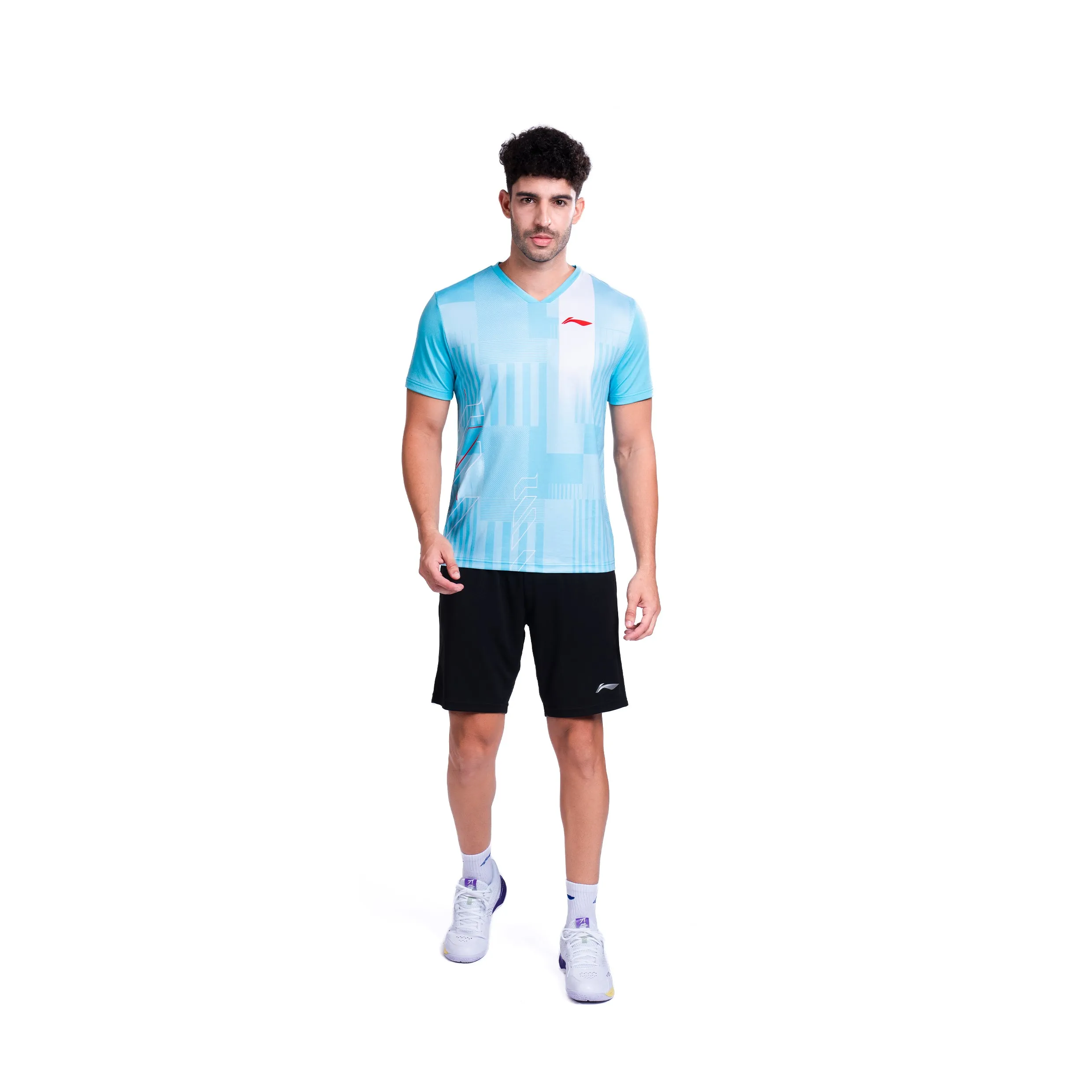 Li-Ning Stroke T-Shirt (SEA BLUE ; XL)