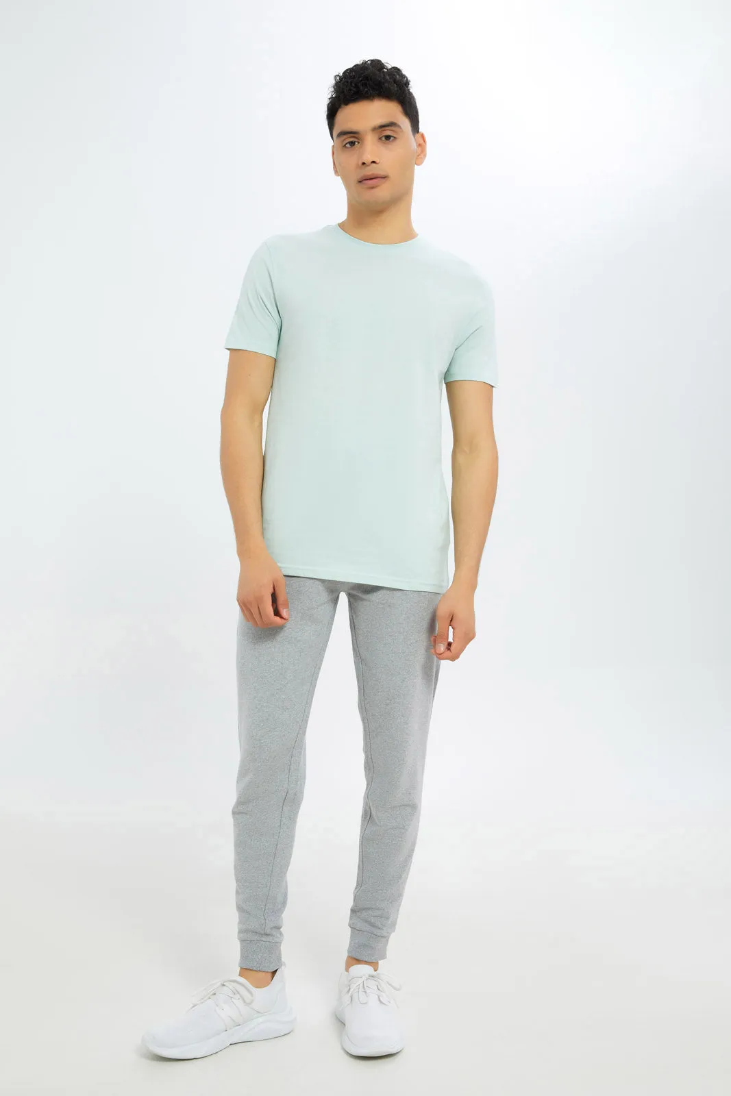 Men Mint Crew Neck T-Shirt