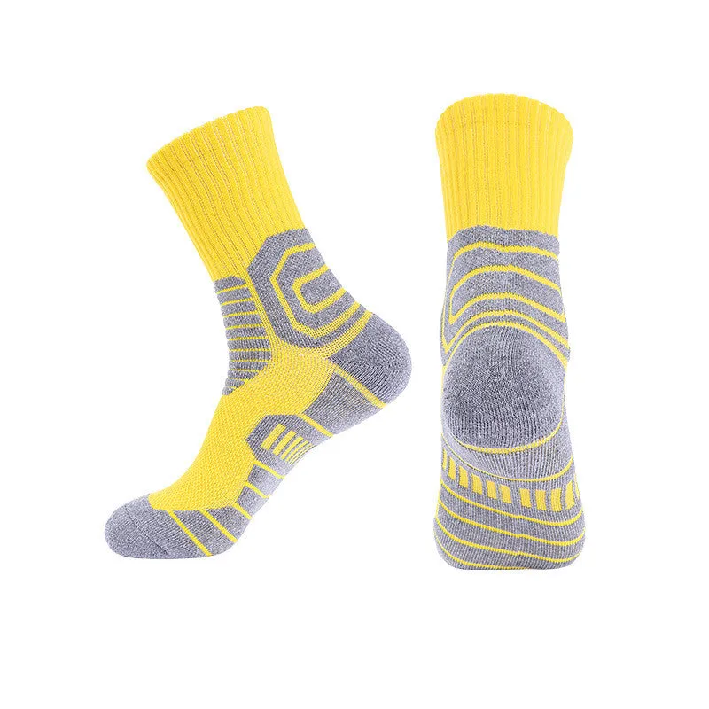 Men's Sports Sweat-Absorbent Non-Slip Running Socks