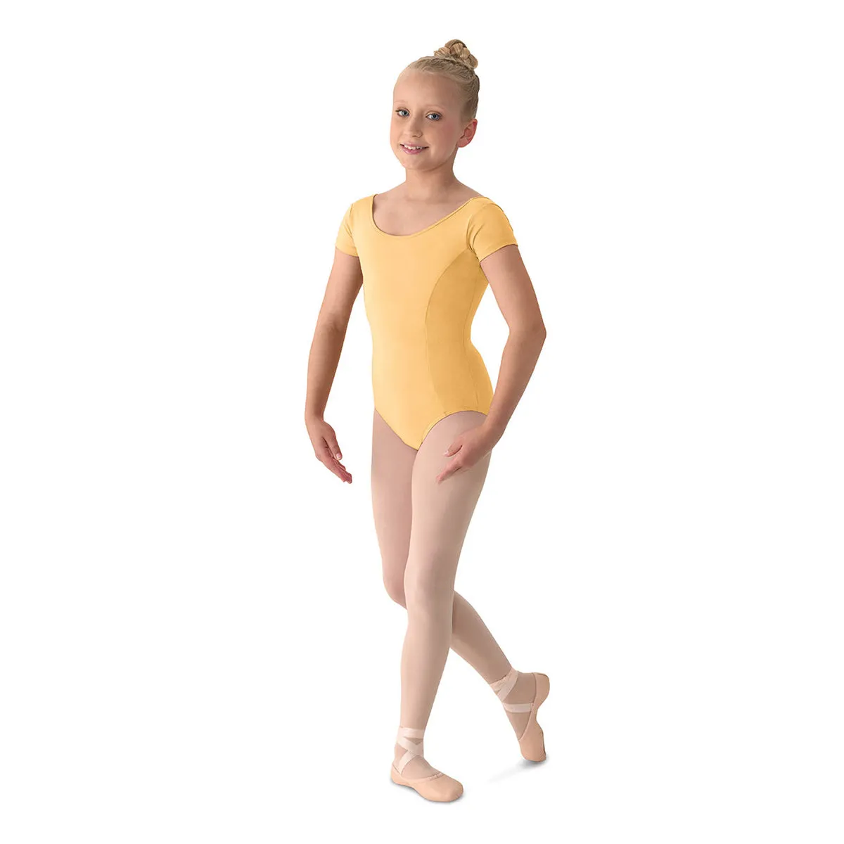 Mirella Girl's Cap Sleeve Leotard