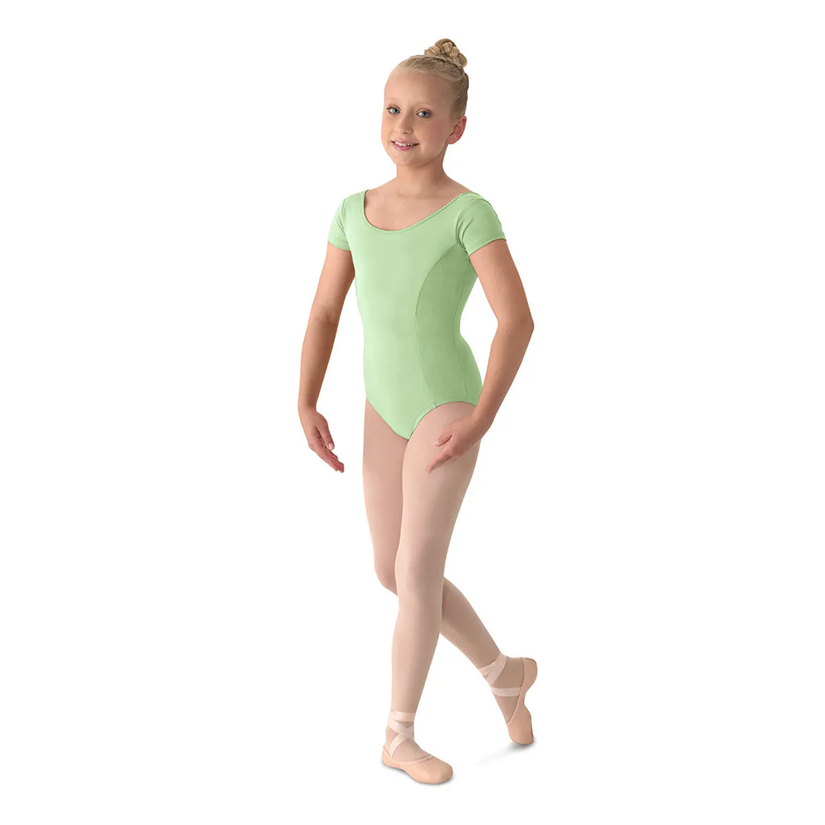 Mirella Girl's Cap Sleeve Leotard