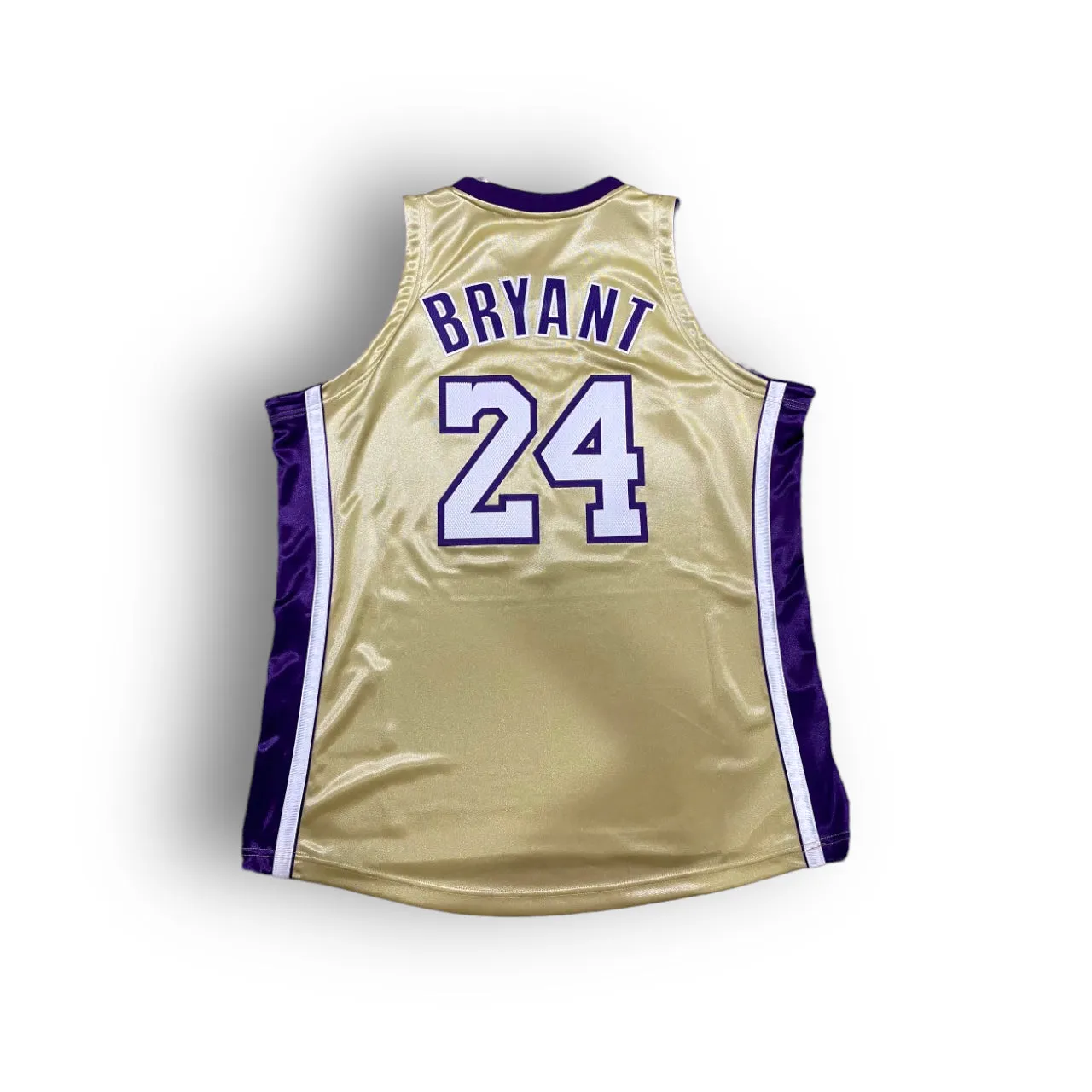 Mitchell and Ness Kobe Bryant Los Angeles Lakers Hall of Fame Edition feat. "Mamba Academy" Authentic Jersey - Gold #24