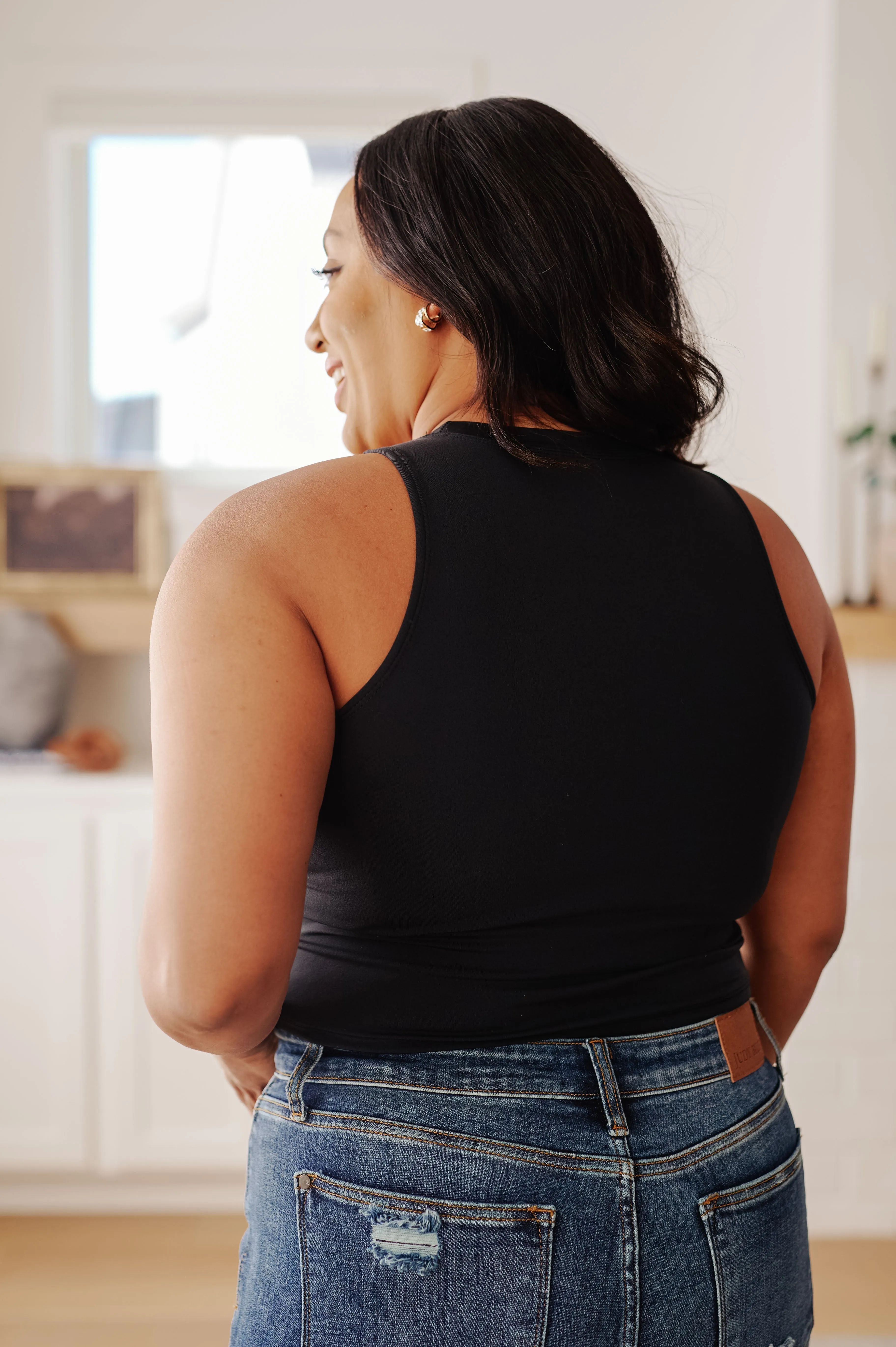 *Online Exclusive* Yesterday's Crop Tank in Black