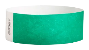 Pantone Green Tyvek Solid Wristbands