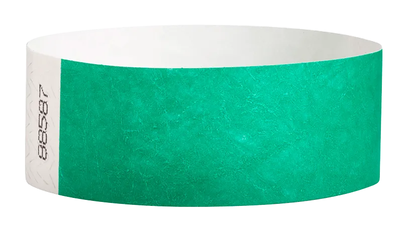 Pantone Green Tyvek Solid Wristbands