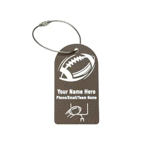 Personalized Football Gear Bag Tag