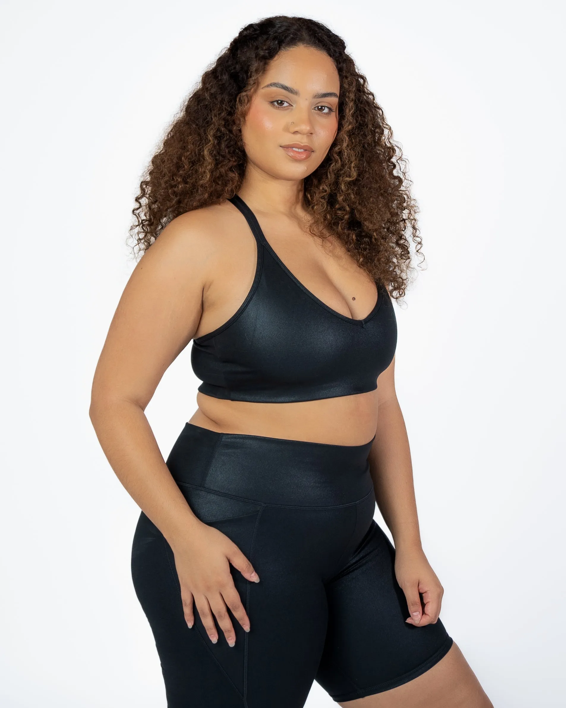 Skin Move Bra - Black Shimmer Foil