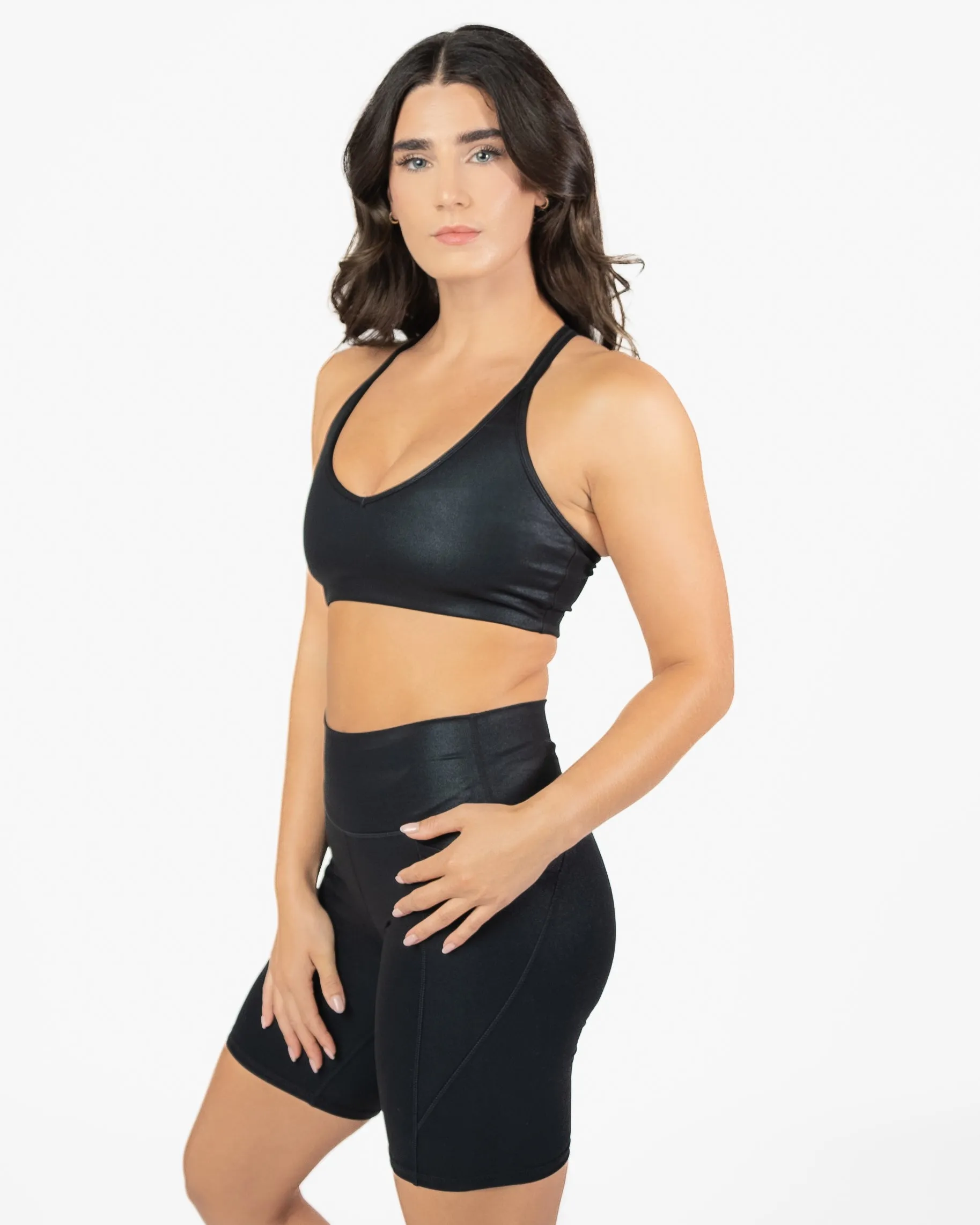 Skin Move Bra - Black Shimmer Foil