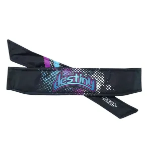 Social Paintball Grit Deluxe Long Tie Headband - Destiny, Purple Teal