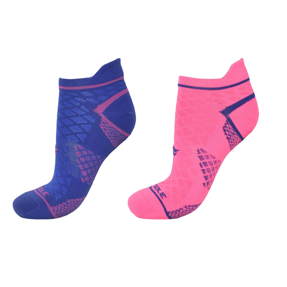 Sof Sole Women’s Tab Socks Running Select Low-Cut 2-pack (2 colors/patterns)