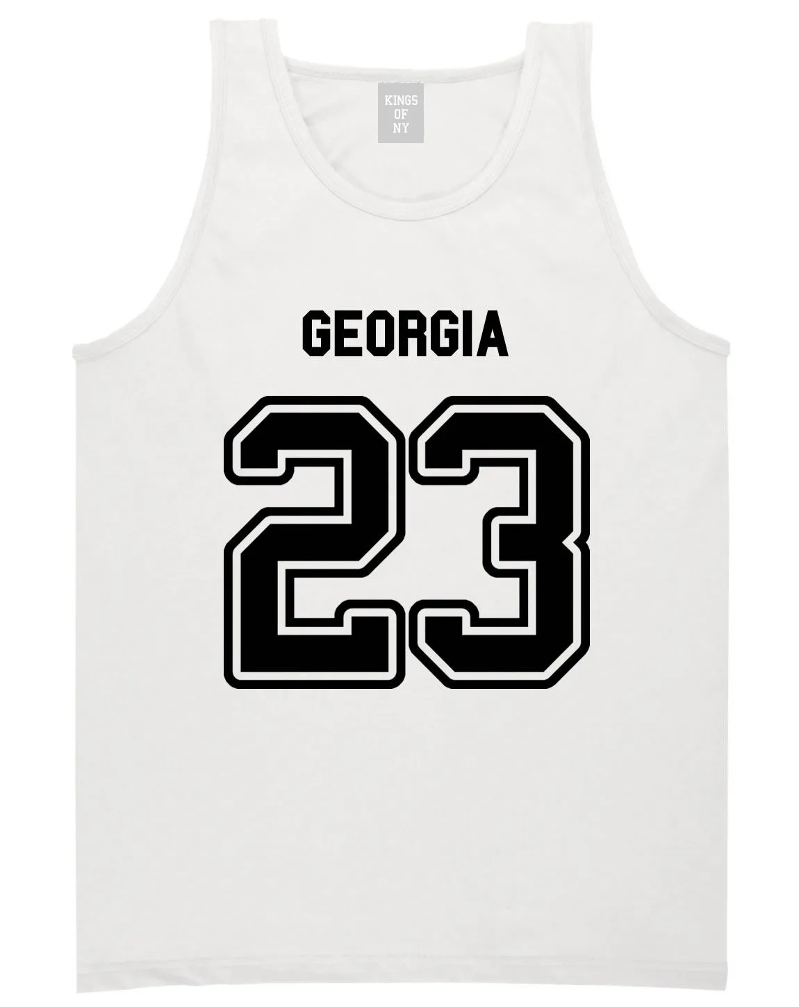 Sport Style Georgia 23 Team State Jersey Mens Tank Top