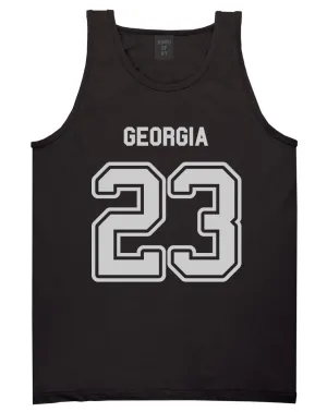 Sport Style Georgia 23 Team State Jersey Mens Tank Top