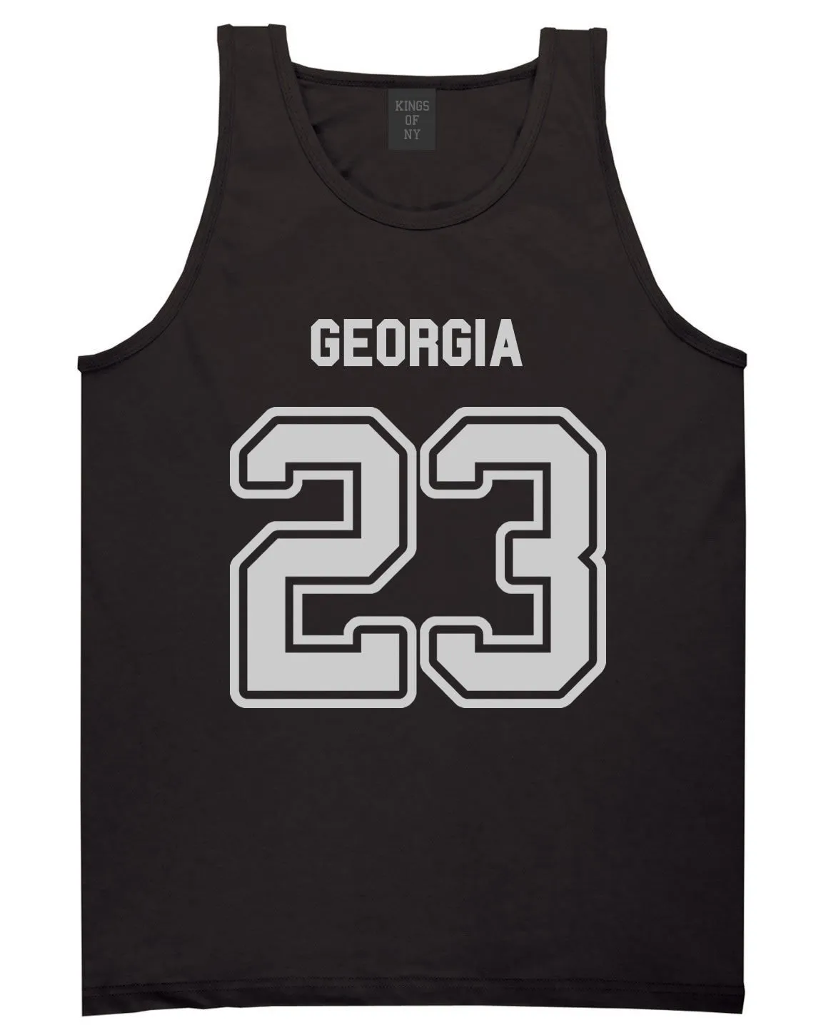 Sport Style Georgia 23 Team State Jersey Mens Tank Top