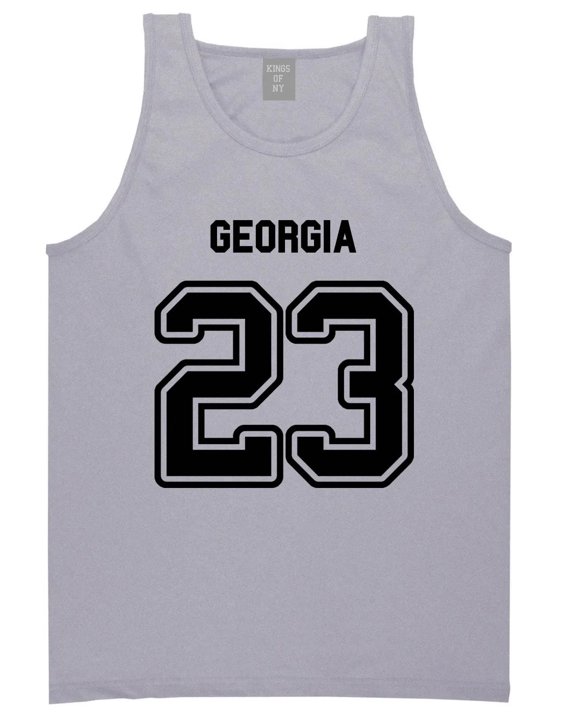 Sport Style Georgia 23 Team State Jersey Mens Tank Top